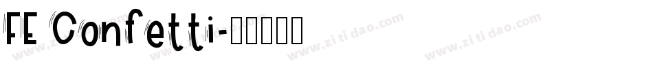 FE Confetti字体转换